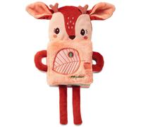 Lilliputiens Livre éducatif Doudou - Stella Le Faon Magicien - Jouet d'éveil sensoriel 2 en 1 pour bébés à partir de 6 Mois avec activités et Phosphorescence - Idéal pour l'heure du Coucher - 83420