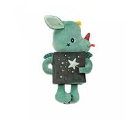 Lilliputiens – Livre doudou Joe le Dragon – Éducatif 2 en 1 phosphorescent Multicolore