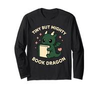 Livre Dragon Fantasy Reader Cozy Reading Book Lover Dragon Manche Longue