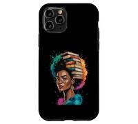 Livre drôle Couronne Reine Noire Sagesse Puissance Art Afro Femme Homme Coque pour iPhone 11 Pro