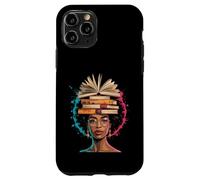 Livre drôle Couronne Reine Noire Sagesse Puissance Art Afro Femme Homme Coque pour iPhone 11 Pro