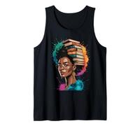 Livre drôle Couronne Reine Noire Sagesse Puissance Art Afro Femme Homme Débardeur