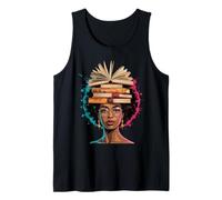 Livre drôle Couronne Reine Noire Sagesse Puissance Art Afro Femme Homme Débardeur