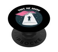 Livre drôle OVNI Take Me Away - Livres d'amour pour Les Livres de Livres PopSockets PopGrip Adhésif