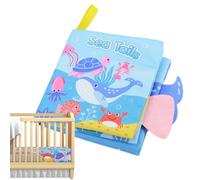 Livre éducatif en tissu pour,Livres en tissu pour,Jouets sensoriels froissés pour - Livres froissés doux au toucher et au toucher, jouets doux pour l'éducation et le développement précoces, jouet éd