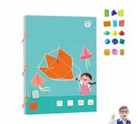 Livre éducatif pour Apprendre la Géométrie en 3D avec Ficelle à Tirer,Jouet Pliable en Forme Géométrique,Aides Mathématiques,pour l’Apprentissage des Formes géométriques et des Volumes (15)