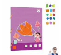 Livre éducatif pour Apprendre la Géométrie en 3D avec Ficelle à Tirer,Jouet Pliable en Forme Géométrique,Aides Mathématiques,pour l’Apprentissage des Formes géométriques et des Volumes (9)
