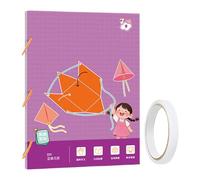 Livre Éducatif Pour Apprendre La Géométrie En 3D Avec Ficelle À Tirer, Pull String 3 D Geometry Learning Book Livre De Géométrie 3D Avec 9/12/15 Solides, Jouets Interactifs Pour Élèves Maternelle