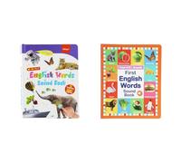 Livre éducatif sonore en Anglais 470 Mots pour Enfants 3-6 Ans Livre Tactile et étanche pour Apprendre à Parler épeler
