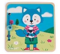 Livre en bois : le doudou du petit loup janod G