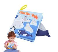 Livre en tissu à volants - Livres en tissu doux - Livres en tissu doux et froissé et senti - Livres souples et froissés en tissu Touch And Feel, Jouets sensoriels pour ,