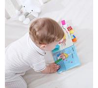 Livre En Tissu Avec Motifs D'Animaux De Dessin Animé, Joli Livre Interactif Pour Bébé, Bonne Nuit, Chien, Lettres Brodées, Apprentissage Préscolaire, Pour Nourrissons