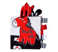 Livre En Tissu D'Excitation Visuelle Pour Bébé, Jouet Éducatif D'Éveil Animal, Livre Pour Tout-Petits