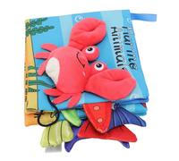 Livre en Tissu Doux pour bébé avec des Couleurs et des Motifs Vibrants, Livre en Tissu à Croquer en Toute sécurité pour L'apprentissage Précoce, Idéal pour la tranquillité d'esprit des