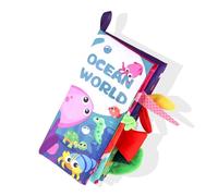 Livre En Tissu, Jouets Éducatifs Montessori Pour Bébé, Enfant Et Nouveau-Né, Matériau Doux, Adapté À Un Âge De 0 À 12 Mois,