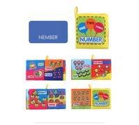 Livre En Tissu Lavable Pour Bébé, Papier Fort, Apprentissage Précoce, Jouets Éducatifs, Poussette Pour Nouveau-Né, Livre Suspendu, 8pages, Tendance 2020