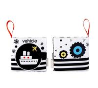 Livre En Tissu Montessori Pour Bébé, Lettres Noires Et Blanches, Circulation, Éducatif, Cognitif, Jouet