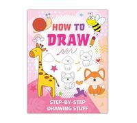 Livre étape par dessin facile à dessiner colorant animaux charmants pour la pleine conscience pratique réduction du stress apprentissage précoce coloriage dessin enfants Facile à dessiner