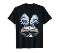 Livre Forêt Fantaisie Sentier Arbres Magie Nature Rêve T-Shirt