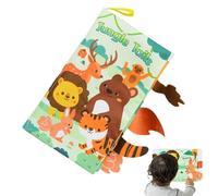 Livre froissé pour bébé,Livre pour bébé | Livre mignon en tissu froissé Livres sensoriels pour bébé,Jouets créatifs d'apprentissage préscolaire, livres interactifs pour