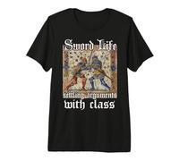 Livre horaire médiéval - Buhurt & Ritter Motif Hema T-Shirt Haut de Gamme