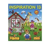 Livre inspiration n°13 pour hama mini - set jeu créatif perles à repasser + carte tigre