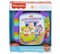 Fisher-Price - Livre Interactif Comptines - Livre Bébé - 6 Mois Et + - Fisher-Price