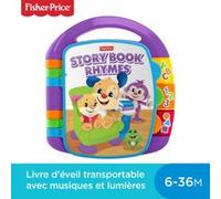 Fisher-Price - Livre Interactif Comptines - Livre Bébé - 6 Mois Et + - Fisher-Price