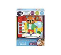 VTech - Livre J’apprends À M’Habiller, Livre Parlant Et Musical Bébé - 12/36 Mois - Version FR