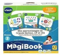 VTECH MagiBook - Mes apprentissages de Grande Section, CP & CE1 (à la découverte de l'alphabet, à la découverte des sciences, j'apprends à compter avec Rex, Bella et leurs amis)
