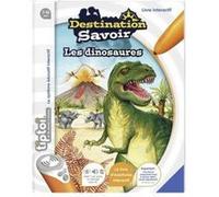 Livre interactif pour tiptoi - les dinosaures 7-10 ans destination savoir - aventure enigmes decouvertes - set jeu educatif + carte