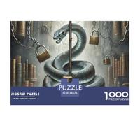 Livre Interdit Serpent 1000 Pièces Jigsaw Puzzle Fantastique Magique À Partir De 14 Ans Classiques Cadeaux Défi Activité Créative 38x26cm/1000pcs