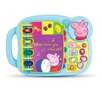 Livre jeu educatif peppa pig 14 pages avec musique et sons version fr - lecture lettres alphabet - enfant 1 5-5 ans