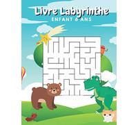 Livre Labyrinthe Enfant 6 Ans: Cahier D'activités Pour Enfants:Différents Niveaux De Difficulté Avec Les Solutions