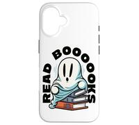 Livre Lecture Fantôme Lire Boooooks Boo Bookworm Halloween Coque pour iPhone 16