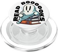 Livre Lecture Fantôme Lire Boooooks Boo Bookworm Halloween PopSockets PopGrip pour MagSafe