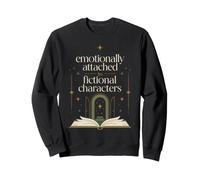 Livre Lover Fiction Reader Emotional Attached Humour Sweatshirt