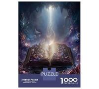 Livre Magique Papier Puzzle Jeu De Société Adulte Activités Familiales Stimulantes 1000 Pieces Tomé de la forêt enchantée Casse-tête Qualité Premium pour Adultes 52x38cm/1000pcs