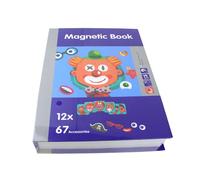 Livre Magique Pour Enfants, Puzzle Autocollant Magnétique 3d, Jouets Éducatifs Créatifs Pour Enfants, Jeu D'entraînement Du Cerveau