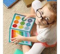 Livre Magnétique de Démontration des Fractions,Puzzle Éducatif sur Les Fractions - Outil d'Éducation Préscolaire pour et Garçons à