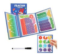 Livre magnétique de fractions pour | Matériel éducatif | Disque de score didactique | Pour maison, école, fête, salle de classe, jeux d'été, activités groupes d'anniversaire
