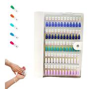 Livre magnétique d'échantillons d'ongles, nouvelle mise à niveau 2026, livre d'affichage de couleurs d'ongles 120/180/240, organisateur d'ongles vierge aimanté(White,180pcs)