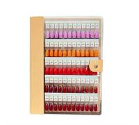Livre magnétique des échantillons à ongles, 2025 NOUVEAU 120/180/240 Nail Color Display Book, Magnet Blank Nail Organizer Storage, Nail Art Salon Design Booklet pour manucure ,120pcs,Apricot