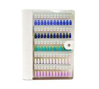 Livre magnétique des échantillons à ongles, 2025 NOUVEAU 120/180/240 Nail Color Display Book, Magnet Blank Nail Organizer Storage, Nail Art Salon Design Booklet pour manucure ,180pcs,White