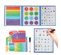 Livre magnétique des fractions pour , éducatifs mathématiques | Disque de score éducatif pour maison, école, salle de nfants, voyage, anniversaire, vacances, salle de jeux