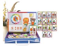 Livre magnétique pédagogique, activités éducatives double face | Jeu à habiller et à déguiser pour les fêtes d'anniversaire d' , à la maison, à l'école maternelle, en voyage et le