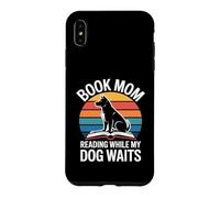 Livre Maman lisant Pendant Que Mon Chien Attend Coque pour iPhone XS Max