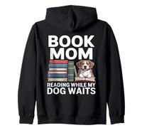 Livre Maman lisant Pendant Que Mon Chien Attend Sweat à Capuche