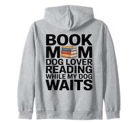 Livre Maman lisant Pendant Que Mon Chien Attend Sweat à Capuche