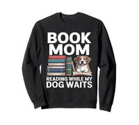 Livre Maman lisant Pendant Que Mon Chien Attend Sweatshirt